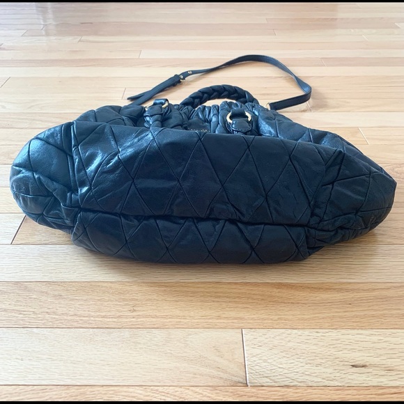 Miu Miu black Harlequin Patchwork Boho Bag - Picture 7 of 12